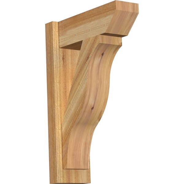 Ekena Millwork Funston Slat Rough Sawn Outlooker, Western Red Cedar, 6"W x 16"D x 24"H OUT06X16X24FST06RWR - main